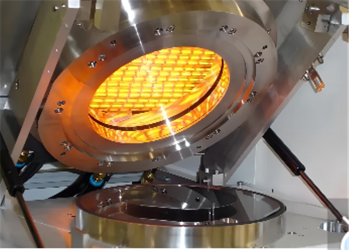 Solid state battery processing heater
