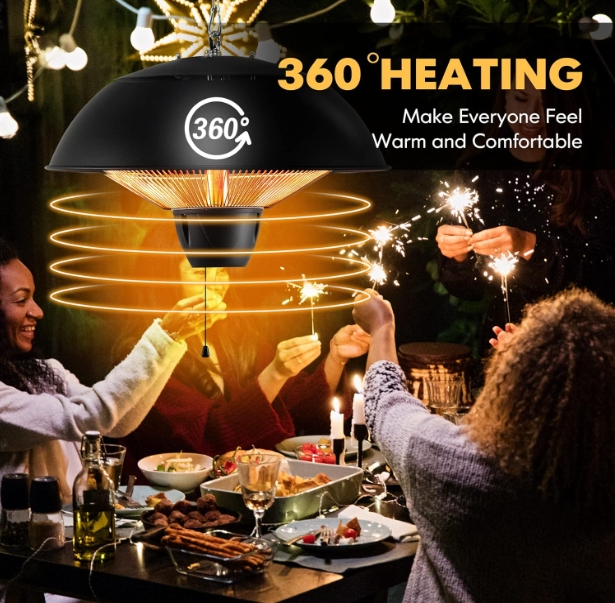 Waterproof infrared table heater