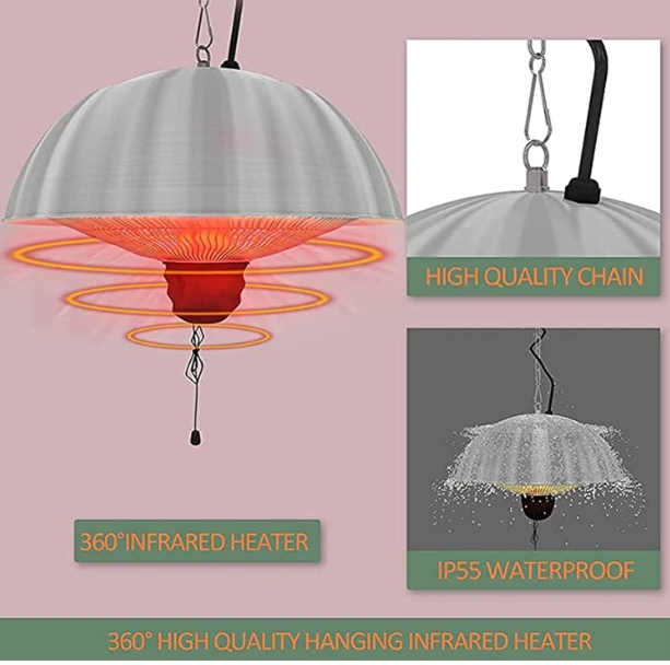 Electric patio heater waterproof
